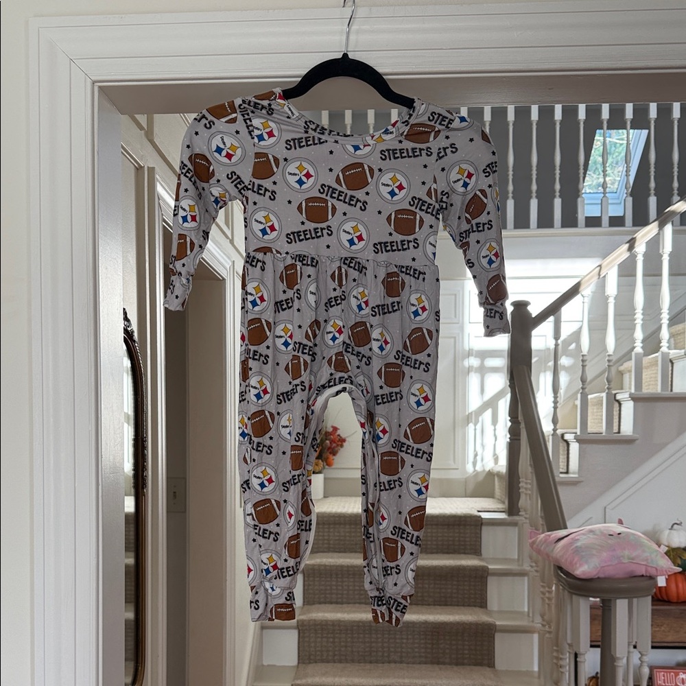 NWOT Steelers Toddler Bamboo Romper